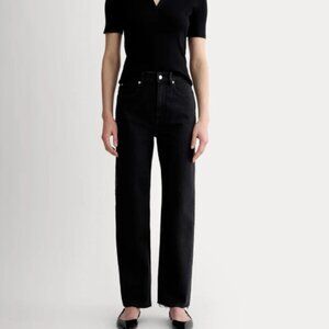 Everlane "The Way High Jean" Women's Black Size 35 Long
